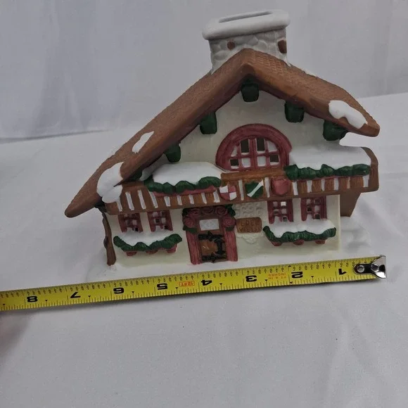 PartyLite Edelweiss Alpine Village Christmas Candle Holder Very Good Condition - Picture 8 of 8